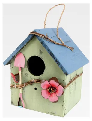 Produktbild von Handgefertigtes Hängendes Vogelhaus für Balkon und Terrasse - Wetterfestes Vogelnest für Wildvögel