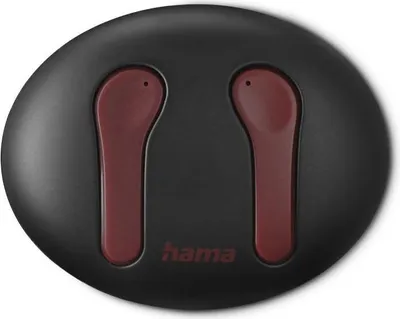 Obrázek produktu pro Hama Spirit Unchained, True Wireless Stereo (TWS), 20 - 20000 Hz, Hudba, 45 g, Sluchátka s mikrofonem, Černá, Červená