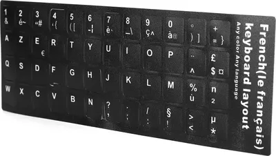 Obrázek produktu pro Francouzská klávesnice nálepka Náhradní klávesnice nálepka pro stolní PC Laptop příslušenství