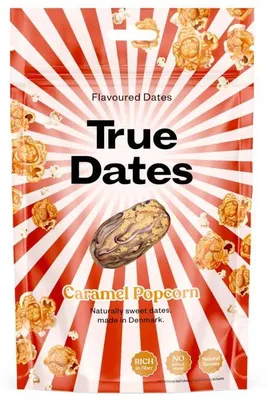 Produktbild von True Dates Caramel Popcorn 100g