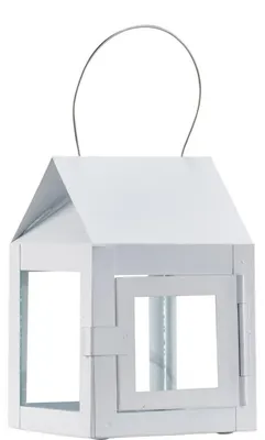 Produktbild von A2 Living Hängelaterne Weiß 12 cm Gartenlaterne Laterne Windlicht für Teelicht