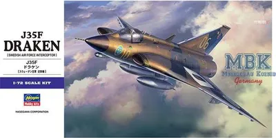 Image de HASEGAWA HAS01578 Saab J35F Draken (E48)