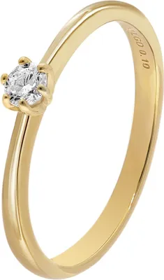 GLIZZ GL8653 Damenring mit Lab Grown Diamant 0,10 ct Gold 333 Brillantring 1