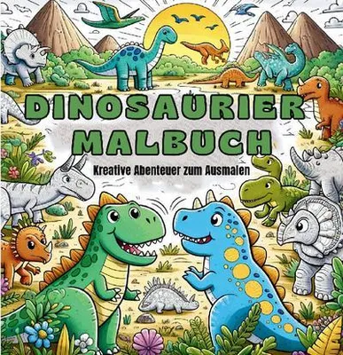 Produktbild von Dinosaurier Malbuch für Kinder ab 4 Jahre
