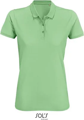 Produktbild von SOLs 03575 | Damen Polo, Planet Women Polo Shirt, 100% Baumwolle - Farbe: Frozen Green - Größe: M