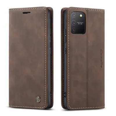 Obrázek produktu pro Galaxy S10 Lite Pouzdro, RetroPolyuretanKožené Pouzdro, Kapsy na Karty, Magnetické Uzavírání, Pouzdro s Funkcí Stojánku pro Samsung Galaxy S10 Lite Káva