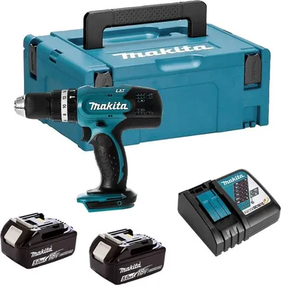 Image de Perceuse à percussion 18V LXT (2x5,0 Ah) en MAKPAC - MAKITA DHP453RTJ