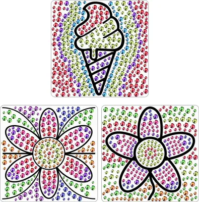 Zdjęcie produktu dla Littleboyny Zestaw do Malowania Diamentami dla Dzieci, 17 x 17 cm