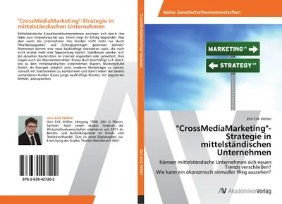 Produktbild von "CrossMediaMarketing"-Strategie in mittelständischen Unternehmen