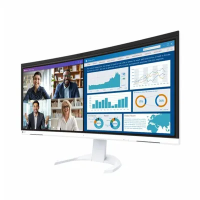 Produktbild von EIZO FlexScan EV3450XC-WT, 86,6 cm (34.1"), 3440 x 1440 Pixel, UltraWide Quad HD, LCD, 5 ms, Weiß