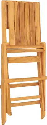 Produktbild von vidaXL Klappstühle, 4 Stück, 47 x 62 x 90 cm, Massivholz Teak