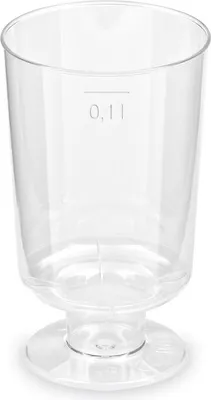 Obrázek produktu pro Kelímek krystal na stopce 0,1 l, průměr 51 mm - 15 ks