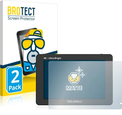 Produktbild von 2x BROTECT Schutzfolie für Feelworld LUT7 7" Displayschutz Displayschutzfolie Folie Matt Entspiegelungsfolie