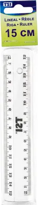 Produktbild von TSI Kunststoff-Lineal 15 cm glasklar