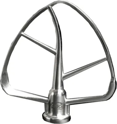 Image de Batteur plat professionnel "Taifun" en ACIER INOXYDABLE compatible avec KitchenAid 4,3 et 4,8 litres Nouveau