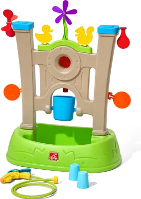 Produktbild von Step2 Waterpark Arcade Wasserspielzeug / Wasserrad | Wasserspieltisch für Kinder inkl. 7-teiligem Zubehör Set | Garten Wasser Spielzeug