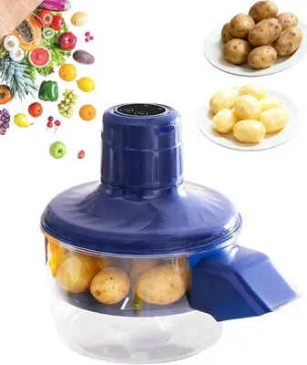 Image de Mini-coupe-légumes électrique - 3 en 1 - rechargeable par USB - Mini-coupe-légumes pour tous les types de fruits et légumes.