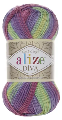 Produktbild von Alize Diva Batik 3241 Strickgarn
