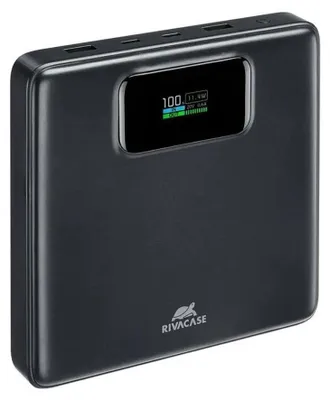 Immagine prodotto di Rivacase Turbo, 25800 mAh, polimero di litio (LiPo), Power Delivery 3.0, Quick Charge 3.0, 3,85 V, nero