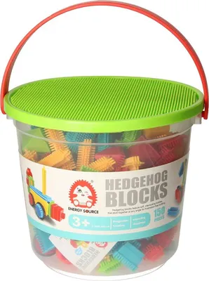 Produktbild von Bristle Bausteine Bauset in Aufbewahrungsbox - 150-teiliges Konstruktionsspielzeug