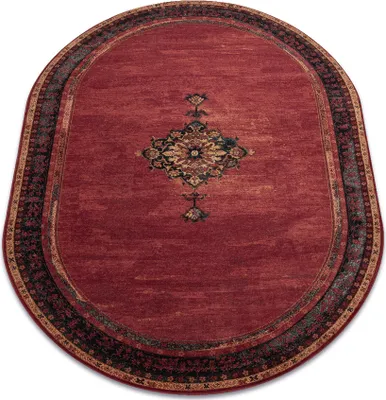 Zdjęcie produktu dla Dywan wełniany POLONIA owal SAMARKAND rubin czerwony 170x235 cm
