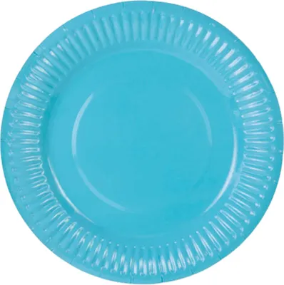 Produktbild von 6 Pappteller, blau