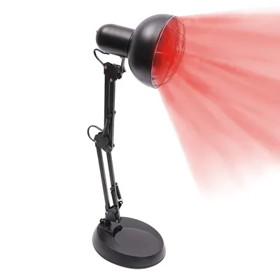 Obrázek produktu pro Červená lampa, tepelná lampa, robustní a odolná infračervená lampa pro léčbu, černá barva