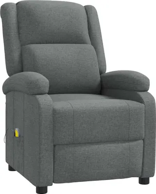 Produktbild von vidaXL Massagesessel Dunkelgrau Stoff