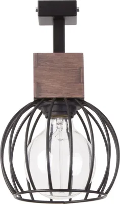 Obrázok produktu pre Loftové dekoratívne stropné svietidlo čierny kovový kôš Milan 1xE27 15W Sigma Lighting
