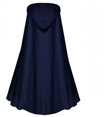 Produktbild von Hexen-Cape 130 cm - Halloween Mantel - Mittelalterliches Cape - Kostüm für Erwachsene - Leichtes Polyester - Mit Kapuze - Kostümcape