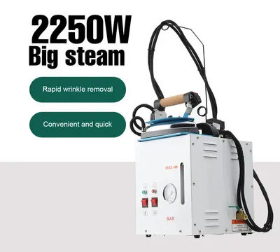 Obrázok produktu pre Paroštrécna žehlička – parný generátor s žehličkou – 2250 W – nádrž na vodu 5 litrov – indikátor hladiny vody – vhodná na oblečenie a záclony – 220 V