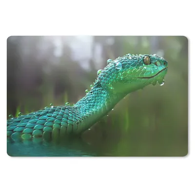Produktbild von MuchoWow® Schreibtischunterlage Schlange im Wasser 60x40 cm - XXL Mauspad - Großes Mauspad