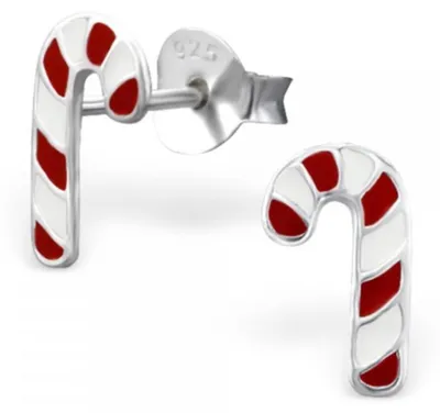 Produktbild von Kinder Ohrstecker Silber Ohrringe Zuckerstangen