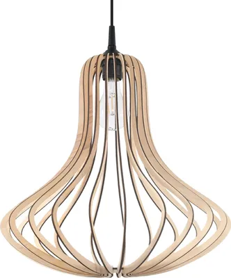 Produktbild von Hängeleuchte ELZA Holz 1xE27 15W Holz 110x41x41cm Sollux Lighting