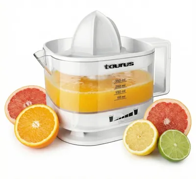 Imagen del producto de Exprimidor eléctrico Taurus TC-350, 0,35 litros, 25W, color blanco, 25W, capacidad 350 ml