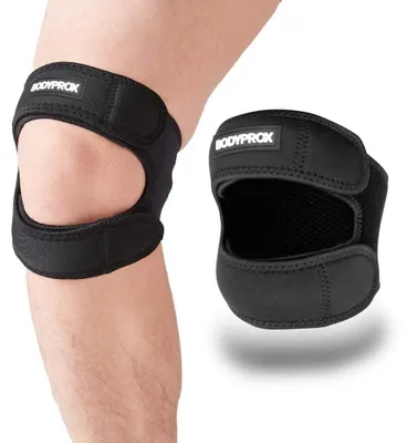 Zdjęcie produktu dla Opaska na kolano - Stabilizator rzepki - Regulowana - Neopren - Rozmiar L - Do biegania i sportu
