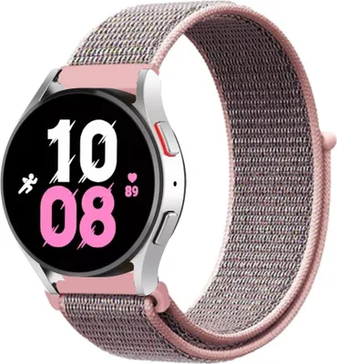 Produktbild von Strap-it Samsung Galaxy Watch 5 - 44mm Nylonarmband (Rosa Sand)