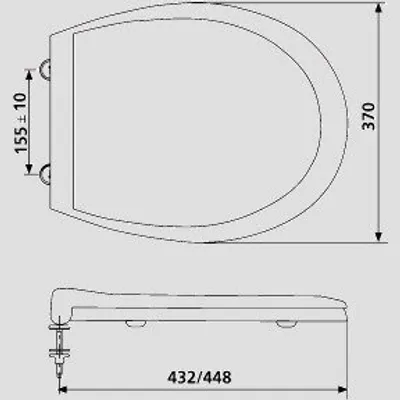 Produktbild von SANIT 56.014.01..0000 WC-Sitz 6000 Thermoplast