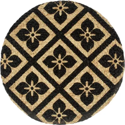 Obrázok produktu pre vidaXL Podložky 4 ks čierne 38 cm okrúhle jutové