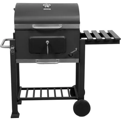 Productafbeelding van Houtskoolbarbecue - 57x37 cm rooster - temperatuurregeling - zwart tuingrill