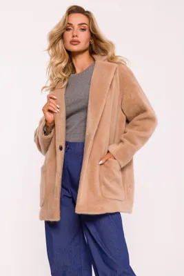Produktbild von Made of Emotion Pelzmantel für Damen Ruvgax M808 beige L/XL