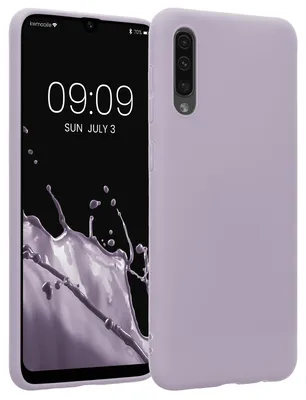 Produktbild von kwmobile Handyhülle für Samsung Galaxy A50 Hülle - TPU Case - Kabelloses Laden - Schutzhülle Cover in Lavendel