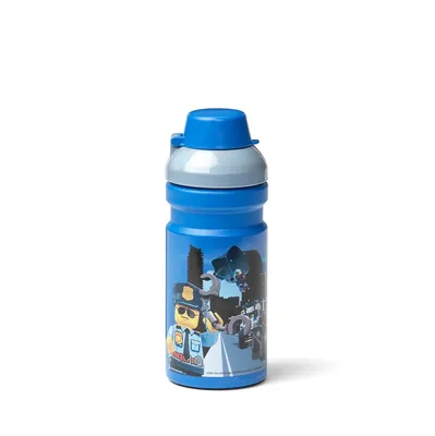 Produktbild von LEGO Trinkflasche City (blau/silber, 0,39 Liter)