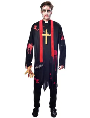 Produktbild von Kostüm, Zombie Priester Kostüm L