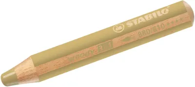 Image de Crayons de couleur, aquarelle & craies de cire - STABILO woody 3 in 1 - Pack de 5 - or