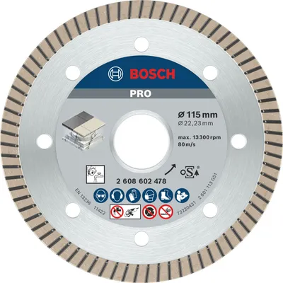 Obrázok produktu pre Bosch 2608602478 Bosch Diamanttrennscheibe Beste 115x22,23 Ceramic EC Turbo