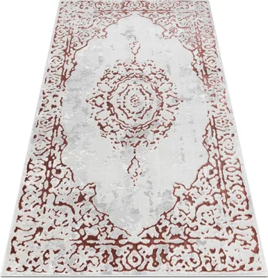 Produktbild von Teppich ALLURE 1961 Ornament, Rahmen - Strukturell, stilvoll, glamourös weiß / rosa Rosa 240x330 cm