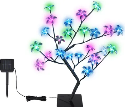 Produktbild von LED Solarleuchte, Schwarz, Metall, Stehend, Schalter, H 60cm