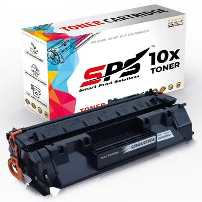 Produktbild von 10x Toner 53A Q7553A Schwarz Kompatibel für HP Laserjet P2014D Drucker