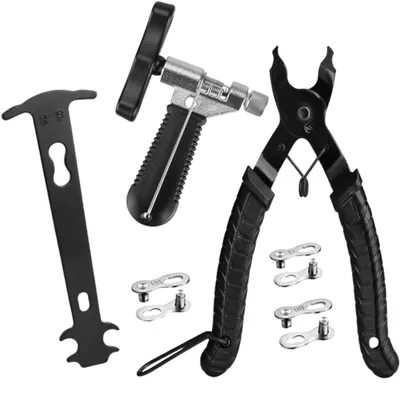 Productafbeelding van Fietsgereedschap met Fiets Kettingpons / Slijtagemeter / Kettingbreker - Fietsketting Gereedschap - Kettingtang - Quick Links - Voor Elk Type Ketting